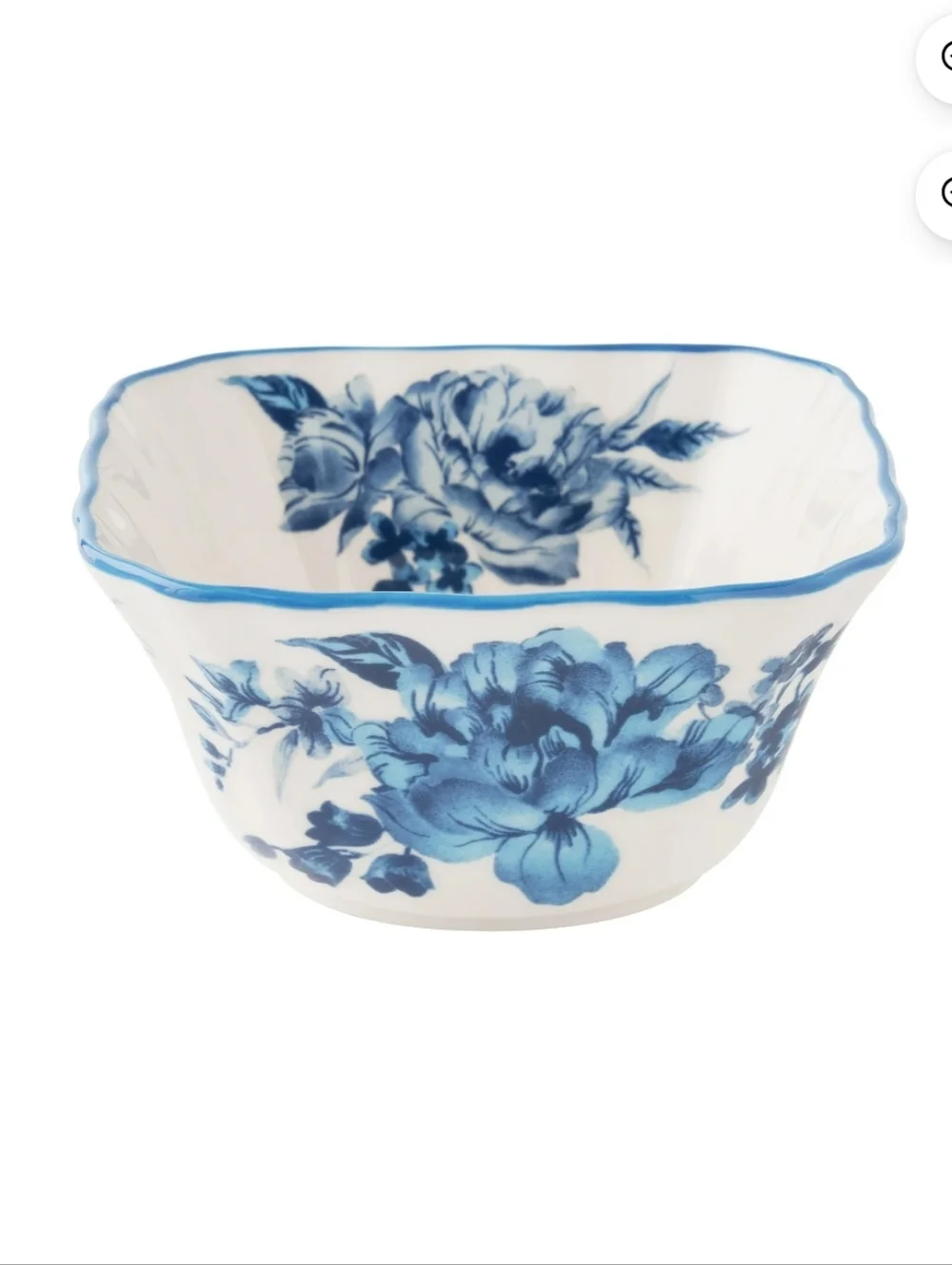 💙 4pk New The Pioneer Woman Delilah Blue and White Floral Serving Bowls